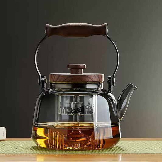 Heat-Resistant Glass Teapot | Kettle For Boiling Water Over Open Flame - Teas Story