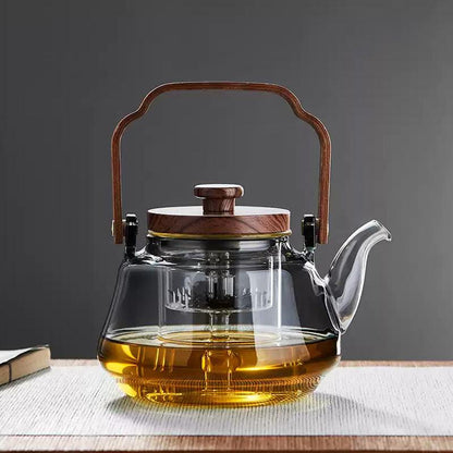 Glass Teapot | Steaming And Boiling Dual-Purpose Teapot | Retro teapot - Teas Story