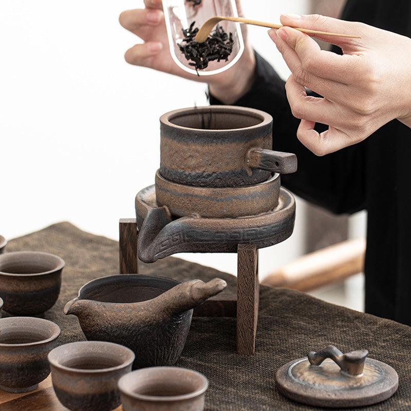 Japanese retro anti-scalding ceramic tea maker