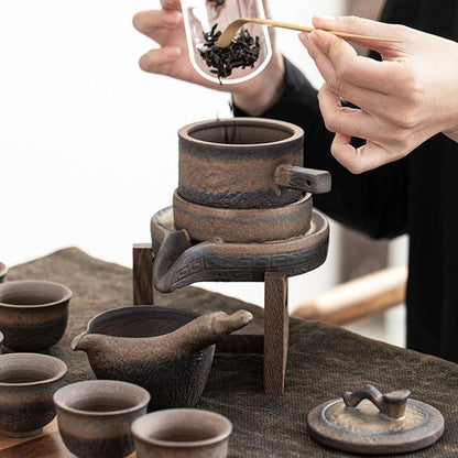 Japanese retro anti-scalding ceramic tea maker