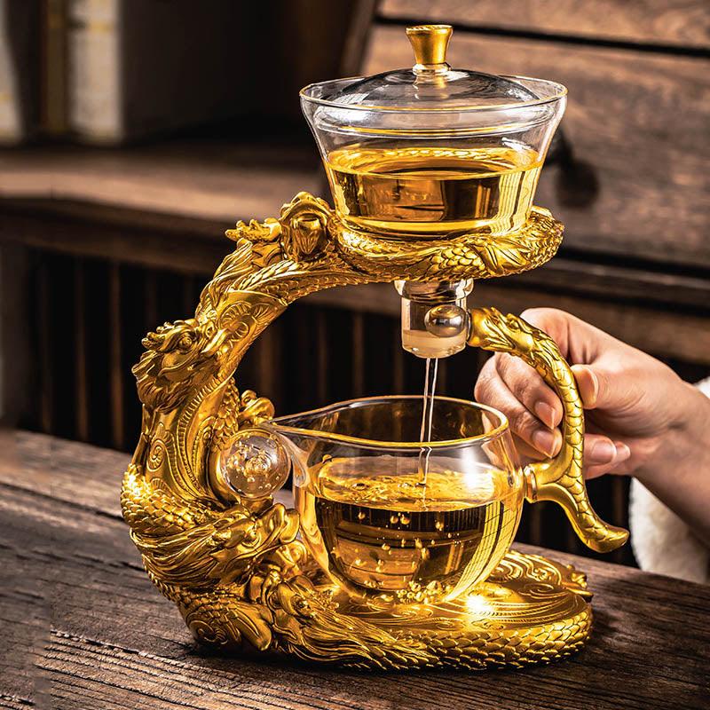 Lazy glass automatic tea set | Creative magnetic tea set | Tea set - Teas Story