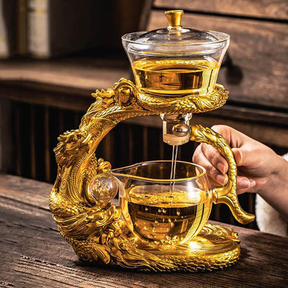 Lazy glass automatic tea set | Creative magnetic tea set | Tea set - Teas Story