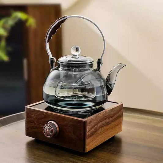 Stovetop Teapot | Walnut Electric Ceramic Stove Teapot