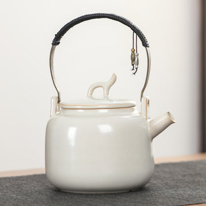 White Ceramic Teapot | Teapot That Can Be Used On Electric Stove