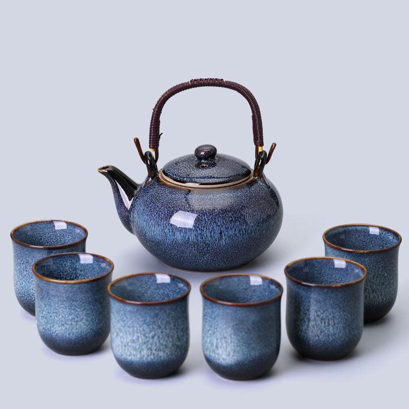 Kiln-changed handle pot | Kung Fu tea set - Teas Story