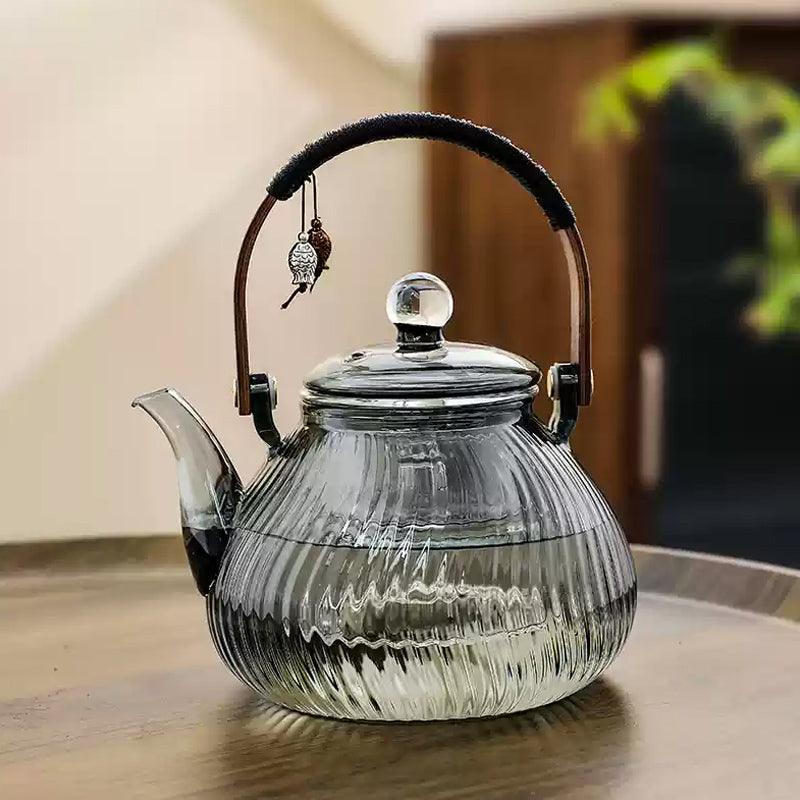 Stovetop Teapot| Glass Teapot Set|Walnut Electric Ceramic Stove Teapot - Teas Story