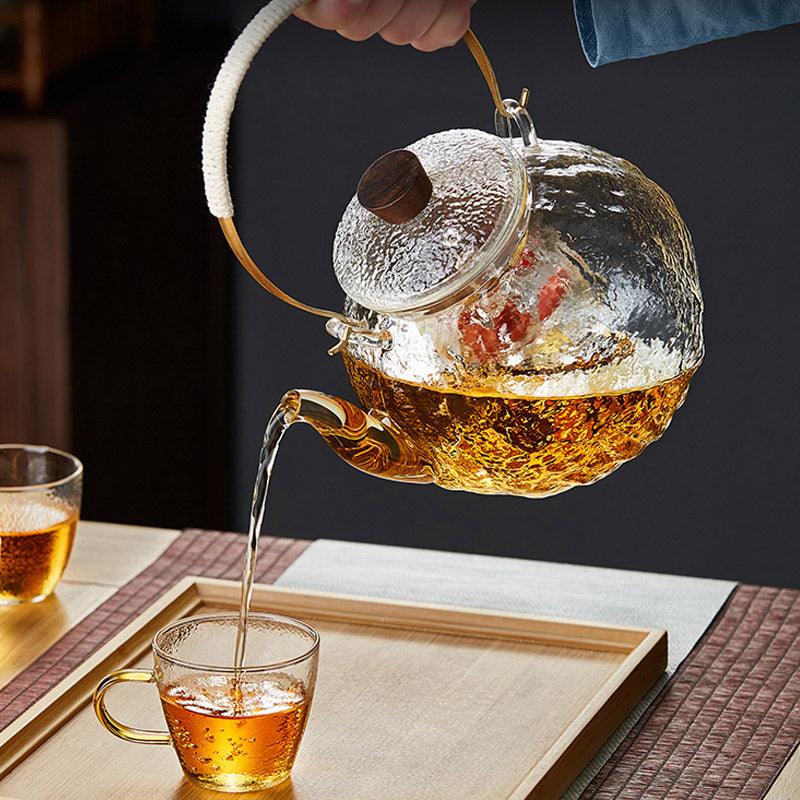 Glass steaming teapot | can be directly fired with open flame - Teas Story