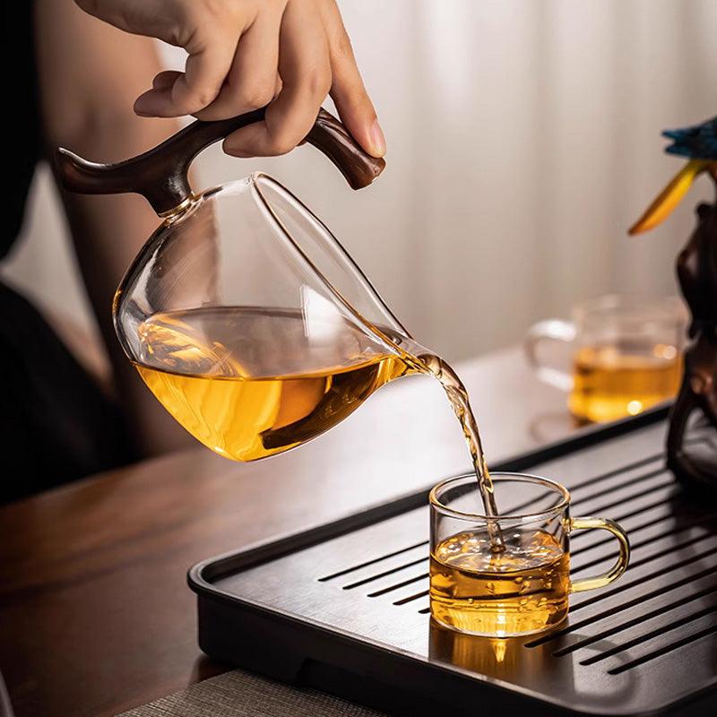 Creative bird glass automatic Kung Fu tea set | lazy magnetic teapot