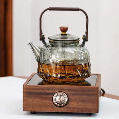 Glass Teapot, Stovetop Safe Teapot, Teapot With Infuser, Flower Teapot