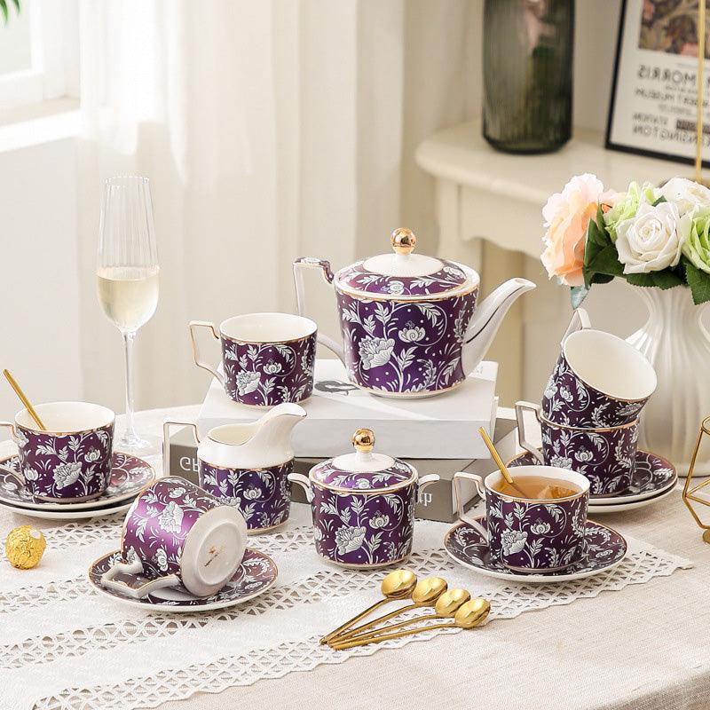 Exquisite Ceramic Tea Set | Coffee Cup Saucer Set | Ceramic Coffee Set