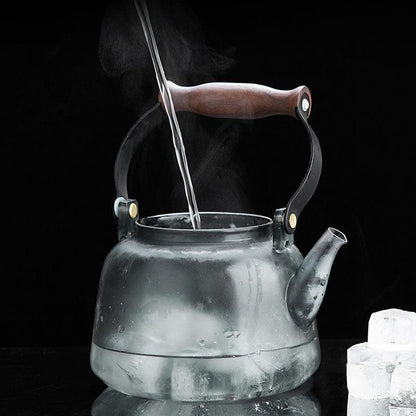 Heat-Resistant Glass Teapot | Kettle For Boiling Water Over Open Flame - Teas Story