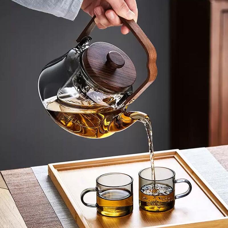 Glass Teapot | Steaming And Boiling Dual-Purpose Teapot | Retro teapot - Teas Story