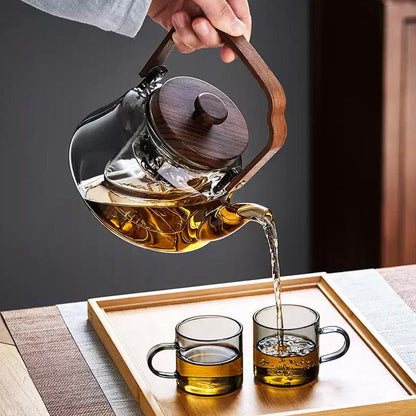 Glass Teapot | Steaming And Boiling Dual-Purpose Teapot | Retro teapot - Teas Story