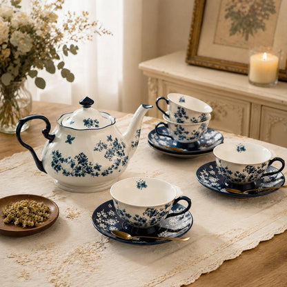 Vintage Ceramic Tea Set |Afternoon Tea Set |Teapot Cup Set |Coffee Set