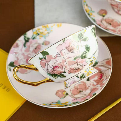 Ladies ceramic coffee set | exquisite afternoon tea set - Teas Story