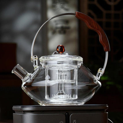 Thickened Glass Teapot | Tea Water Separation Teapot | Flower Teapot - Teas Story