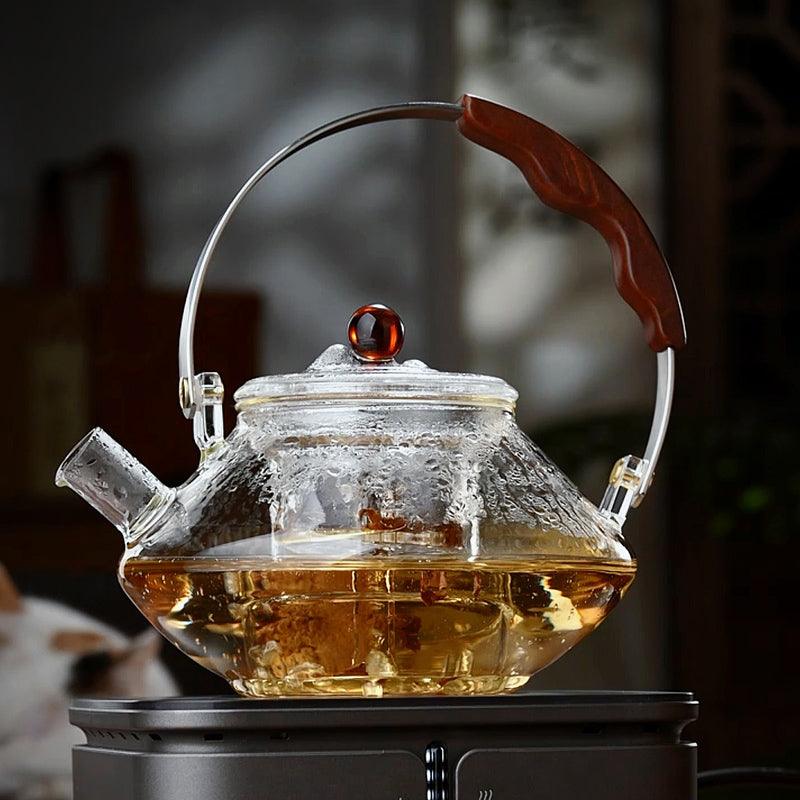 Thickened Glass Teapot | Tea Water Separation Teapot | Flower Teapot - Teas Story
