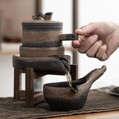 Japanese retro anti-scalding ceramic tea maker
