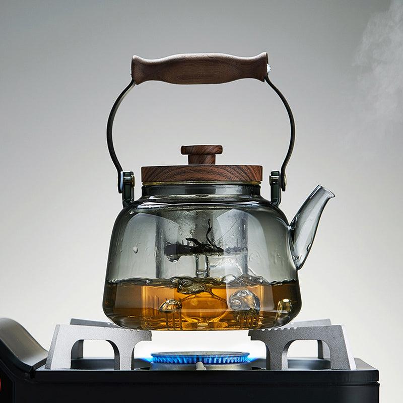 Heat-Resistant Glass Teapot | Kettle For Boiling Water Over Open Flame - Teas Story