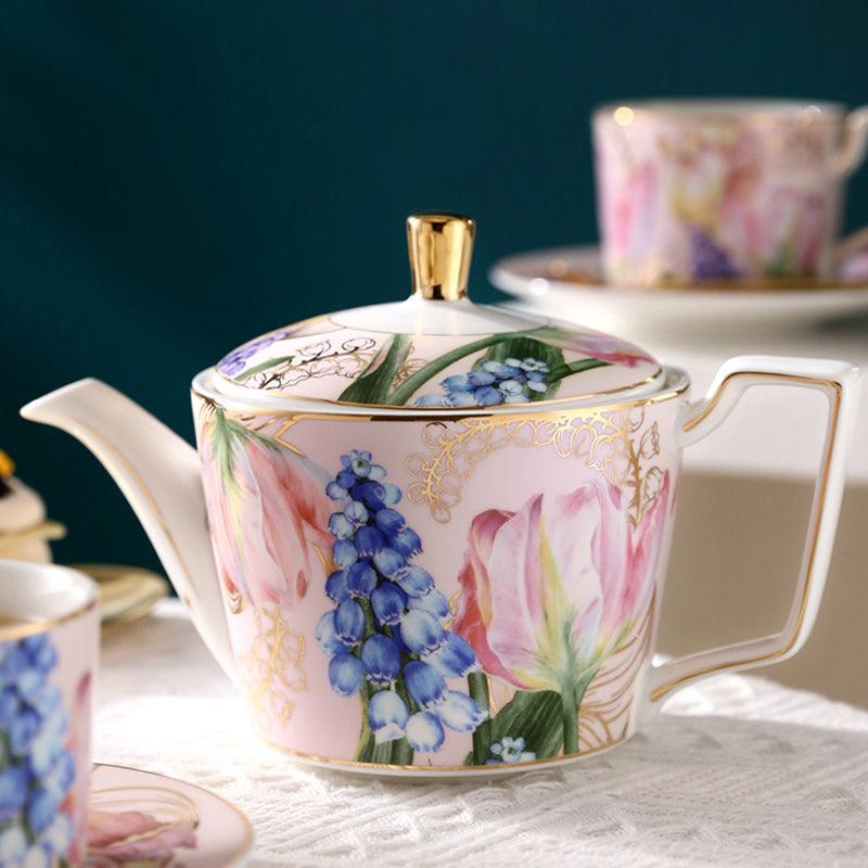 Creative French Golden Fragrance Afternoon Tea Set | Ceramic Tea Set - Teas Story