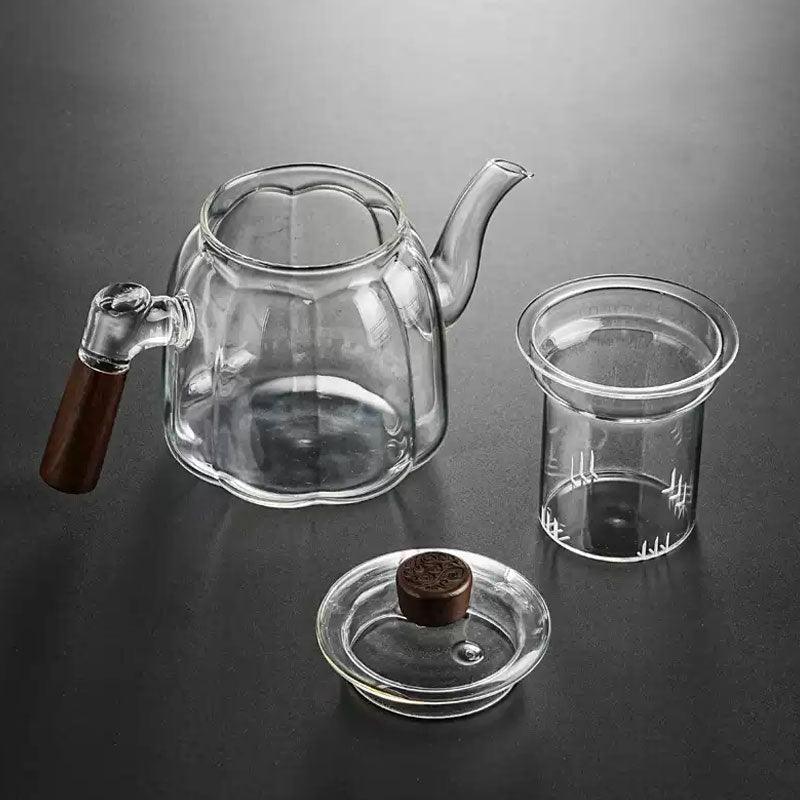 Glass teapot | tea and water separation tea brewer