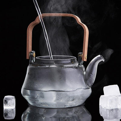Glass Teapot | Steaming And Boiling Dual-Purpose Teapot | Retro teapot - Teas Story