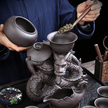 Legend of the Dragon - Royal Rotating Automatic Tea Set