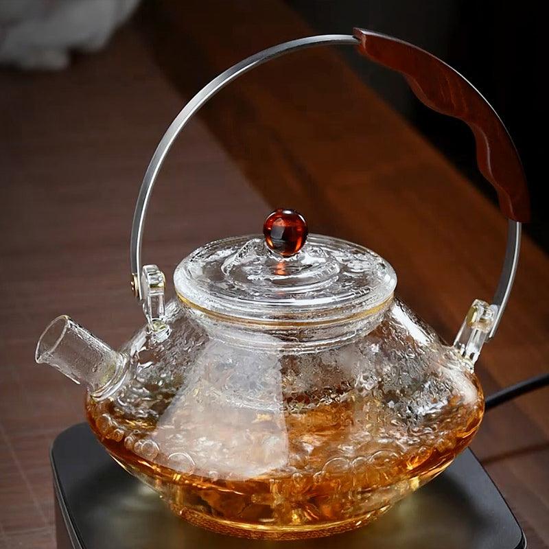 Thickened Glass Teapot | Tea Water Separation Teapot | Flower Teapot - Teas Story