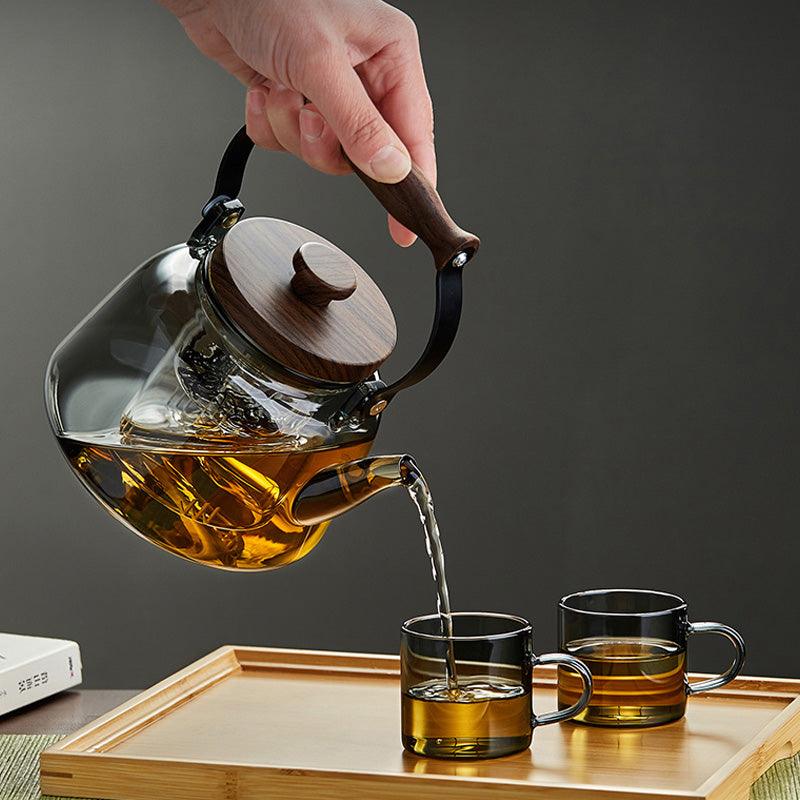 Heat-Resistant Glass Teapot | Kettle For Boiling Water Over Open Flame - Teas Story