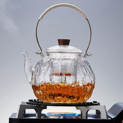 Glass steaming teapot | can be directly fired with open flame - Teas Story
