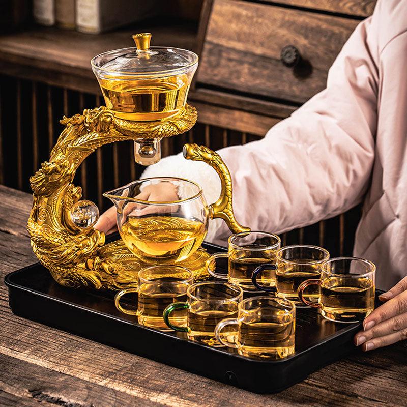 Lazy glass automatic tea set | Creative magnetic tea set | Tea set - Teas Story