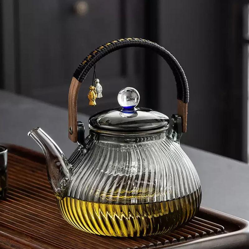 Stovetop Teapot| Glass Teapot Set|Walnut Electric Ceramic Stove Teapot - Teas Story