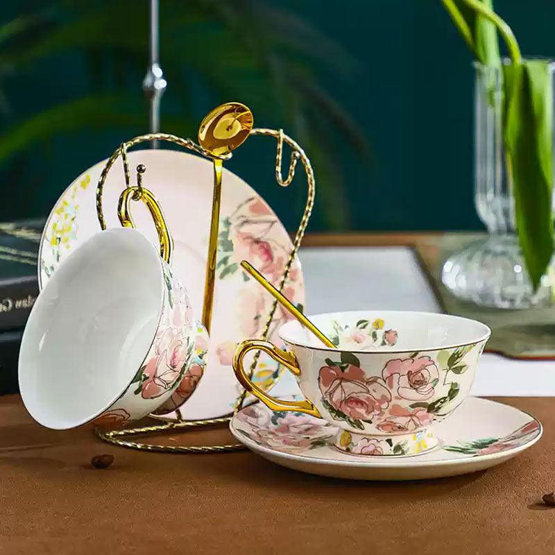 Ladies ceramic coffee set | exquisite afternoon tea set - Teas Story