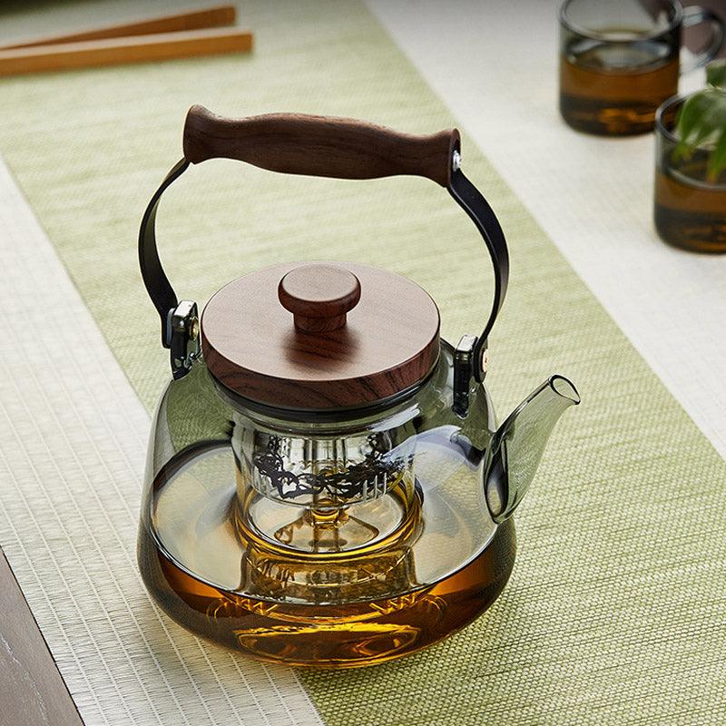 Heat-Resistant Glass Teapot | Kettle For Boiling Water Over Open Flame - Teas Story
