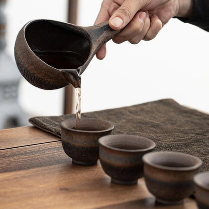 Japanese retro anti-scalding ceramic tea maker