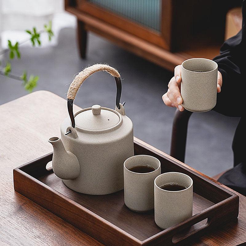 Vintage Ceramic Japanese Tea Set | Teapot Cup Set |Teapot With Infuser - Teas Story