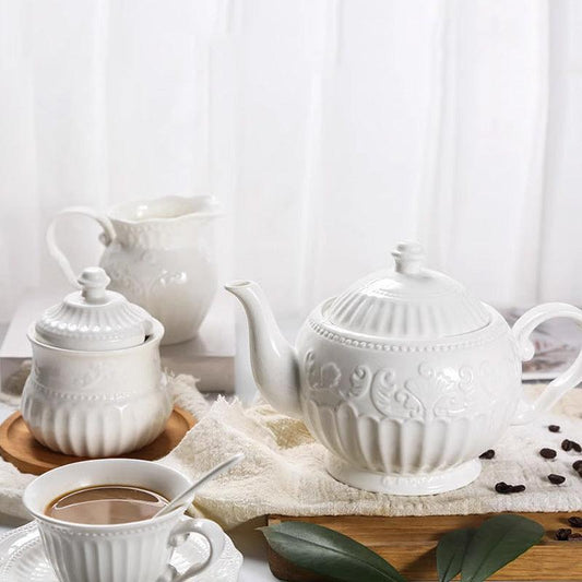 Afternoon tea set|Palace retro teapot|Small milk pot|Sugar bowl