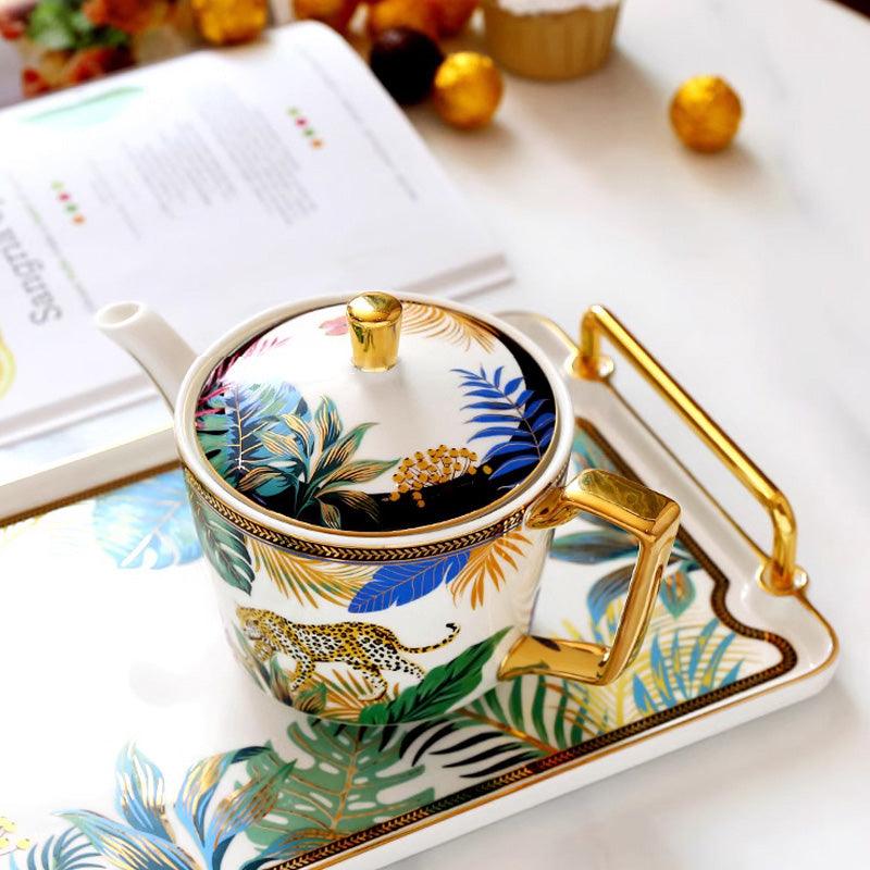 Forest Ceramic Tea Set | Tea Party Ttea Set |Ceramic Coffee Set|Teapot - Teas Story
