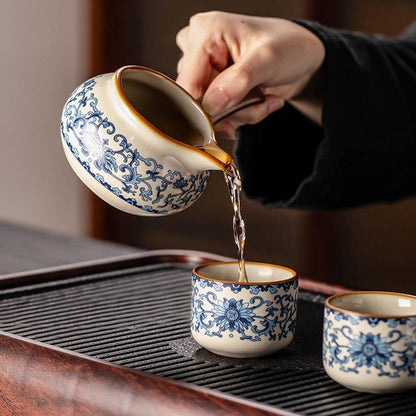 Ruyao automatic tea set | stone mill lazy tea brewing tool - Teas Story