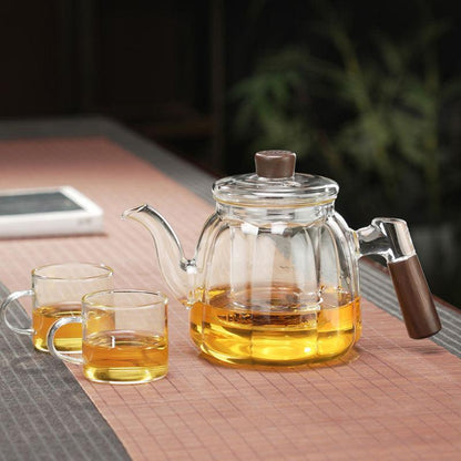 Glass teapot | tea and water separation tea brewer
