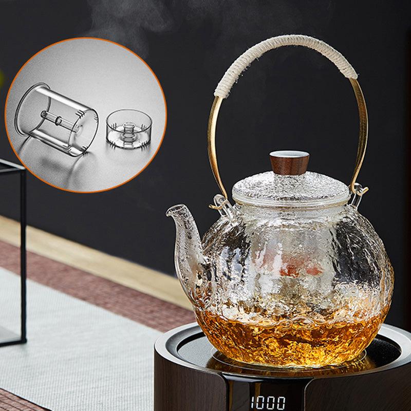Glass steaming teapot | can be directly fired with open flame - Teas Story