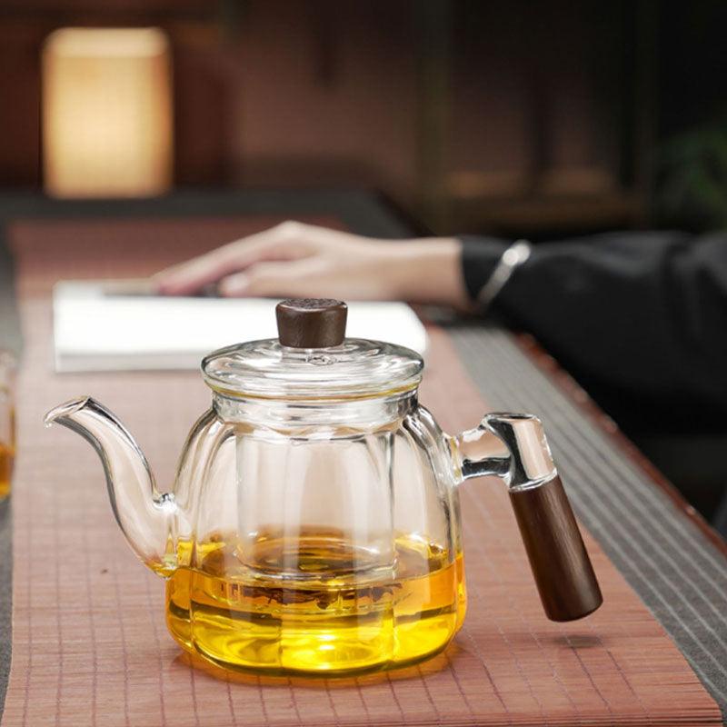 Glass teapot | tea and water separation tea brewer