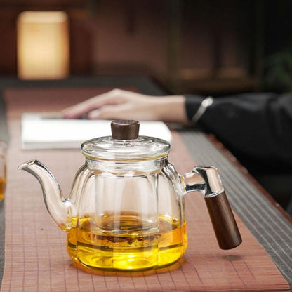 Glass teapot | tea and water separation tea brewer