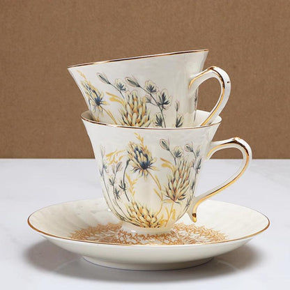 Golden Spike Gold Painting Palace Ceramic Coffee Set | Afternoon Tea Set - Teas Story