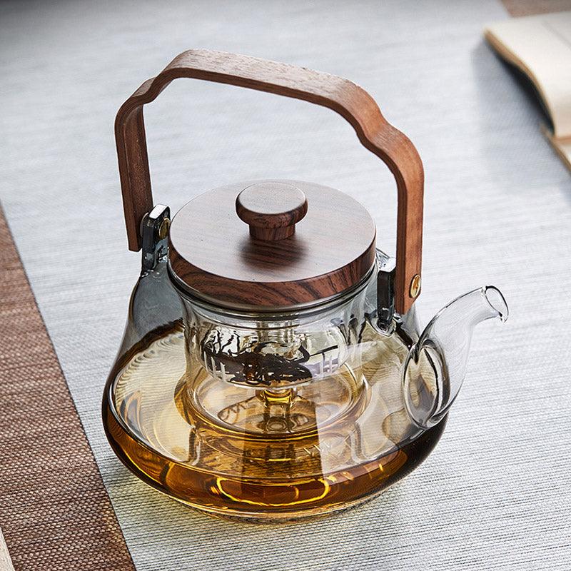 Glass Teapot | Steaming And Boiling Dual-Purpose Teapot | Retro teapot - Teas Story