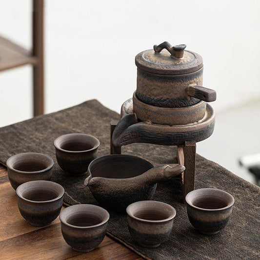 Japanese retro anti-scalding ceramic tea maker