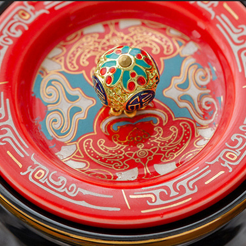 Electric Glass Teapot Ceramic Base – Vintage Floral Design