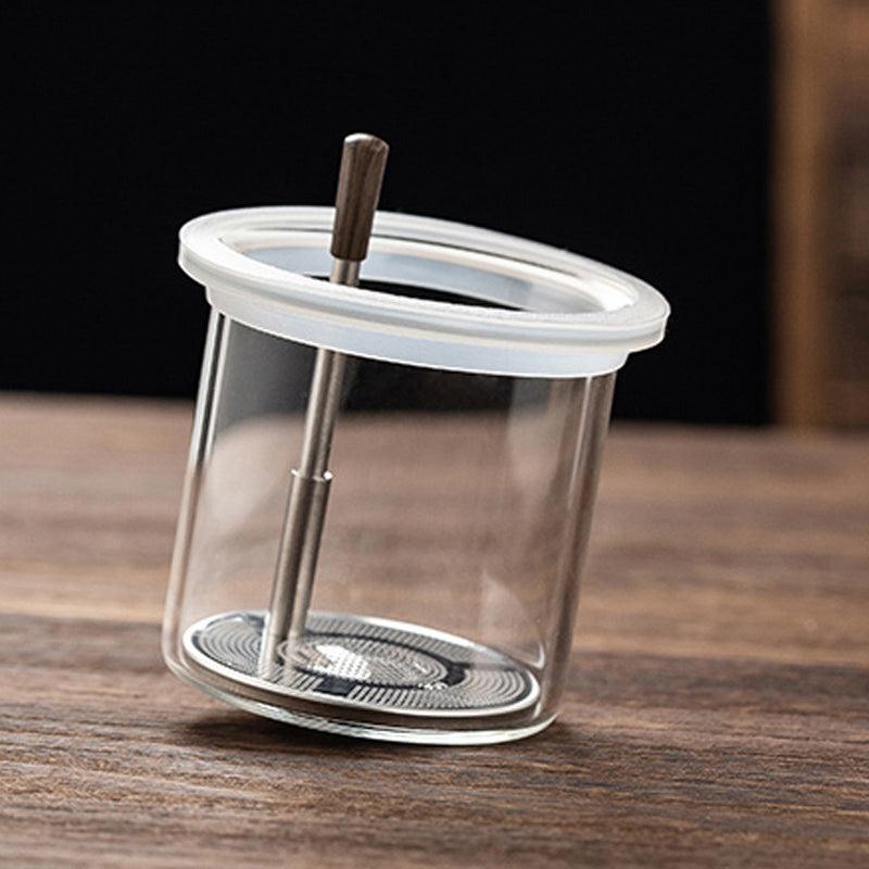 Heat-resistant elegant cup teapot | glass liner tea and water separation tea maker - Teas Story