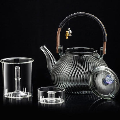 Stovetop Teapot| Glass Teapot Set|Walnut Electric Ceramic Stove Teapot - Teas Story