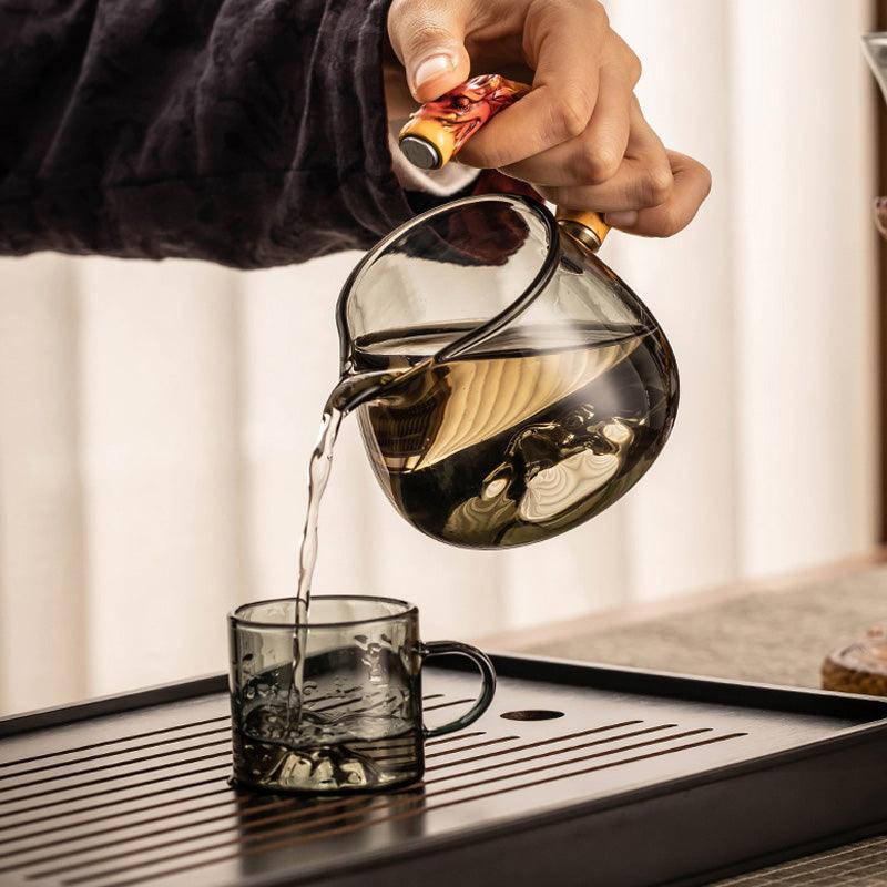 Retro relief glass automatic tea set | Creative tea set - Teas Story